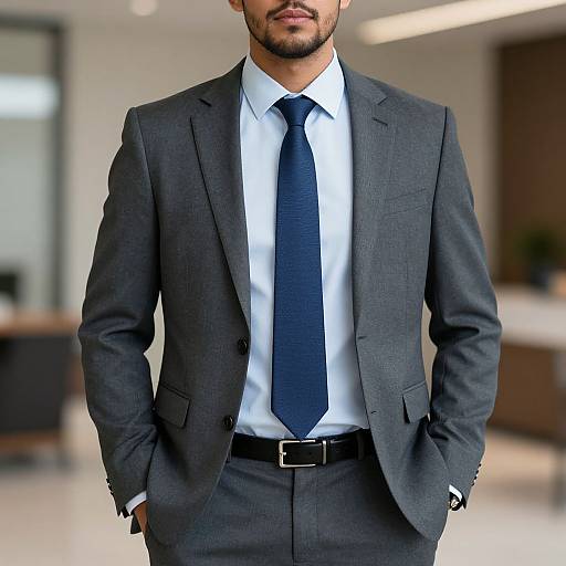 Realistic Business Man in Formal Attire