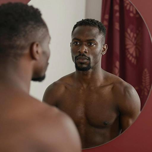 Reflective Portrait of a Focused Man