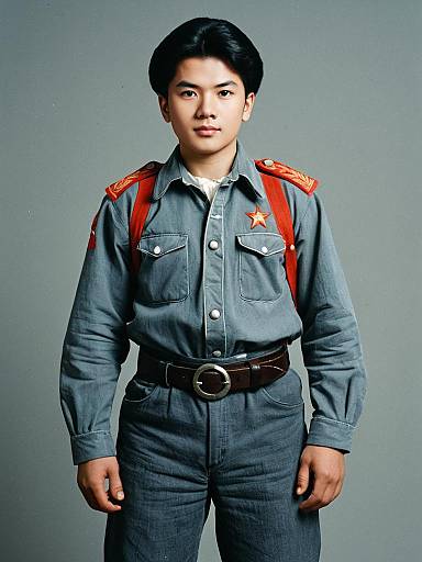 Realistic Soviet Union Costume Portrait