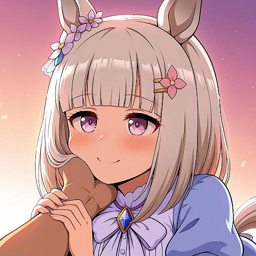 Illustration of Happy meek (umamusume), umamusume in the style of The only shoe