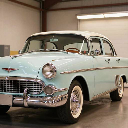 Retro 1950s Vintage Car Garage