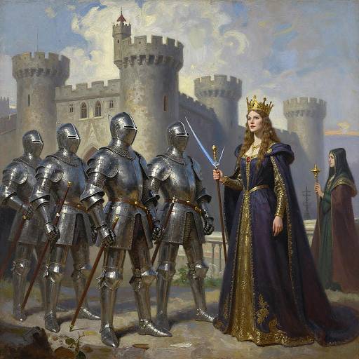 Medieval Castle Knights and Sorceress