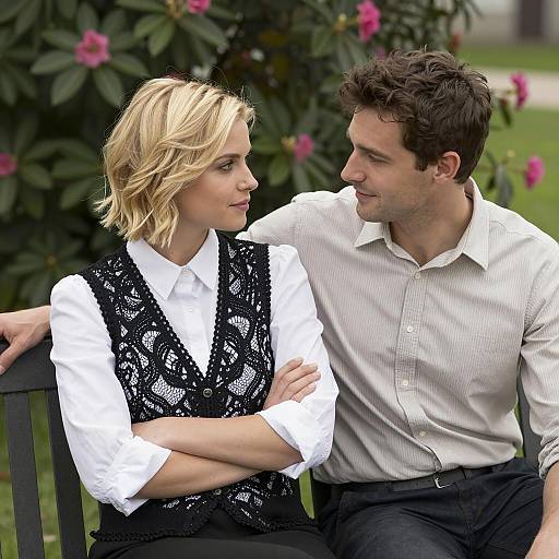 Charming Couple in a Serene Setting