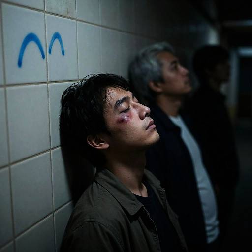 Moody Alley Portrait of Three Men