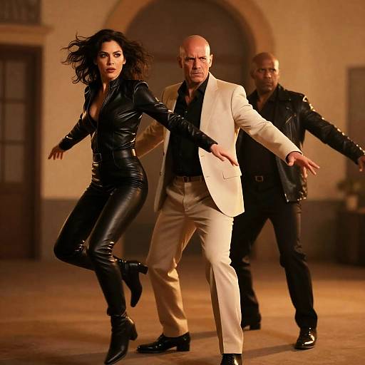 Dramatic Trio in Motion and Light