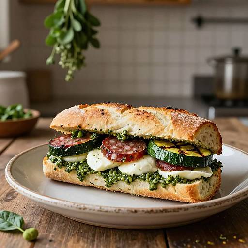 Rustic Italian Panuozzo Sandwich