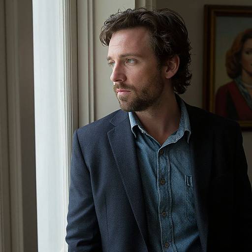 Oscar Isaac as Llewyn Davis Window Scene