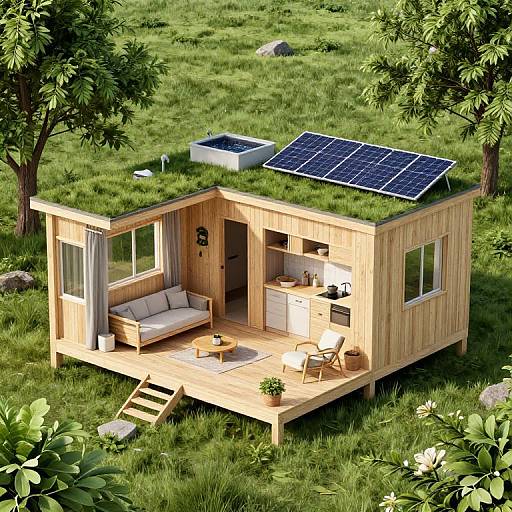 Ultra-Realistic Eco-Friendly Small Home