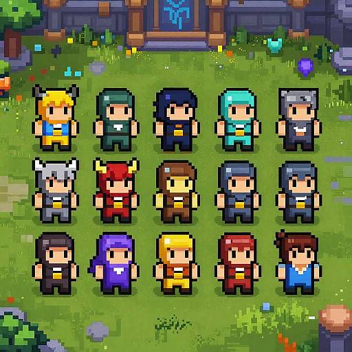 Pixel Art League of Legends Champion Lineup