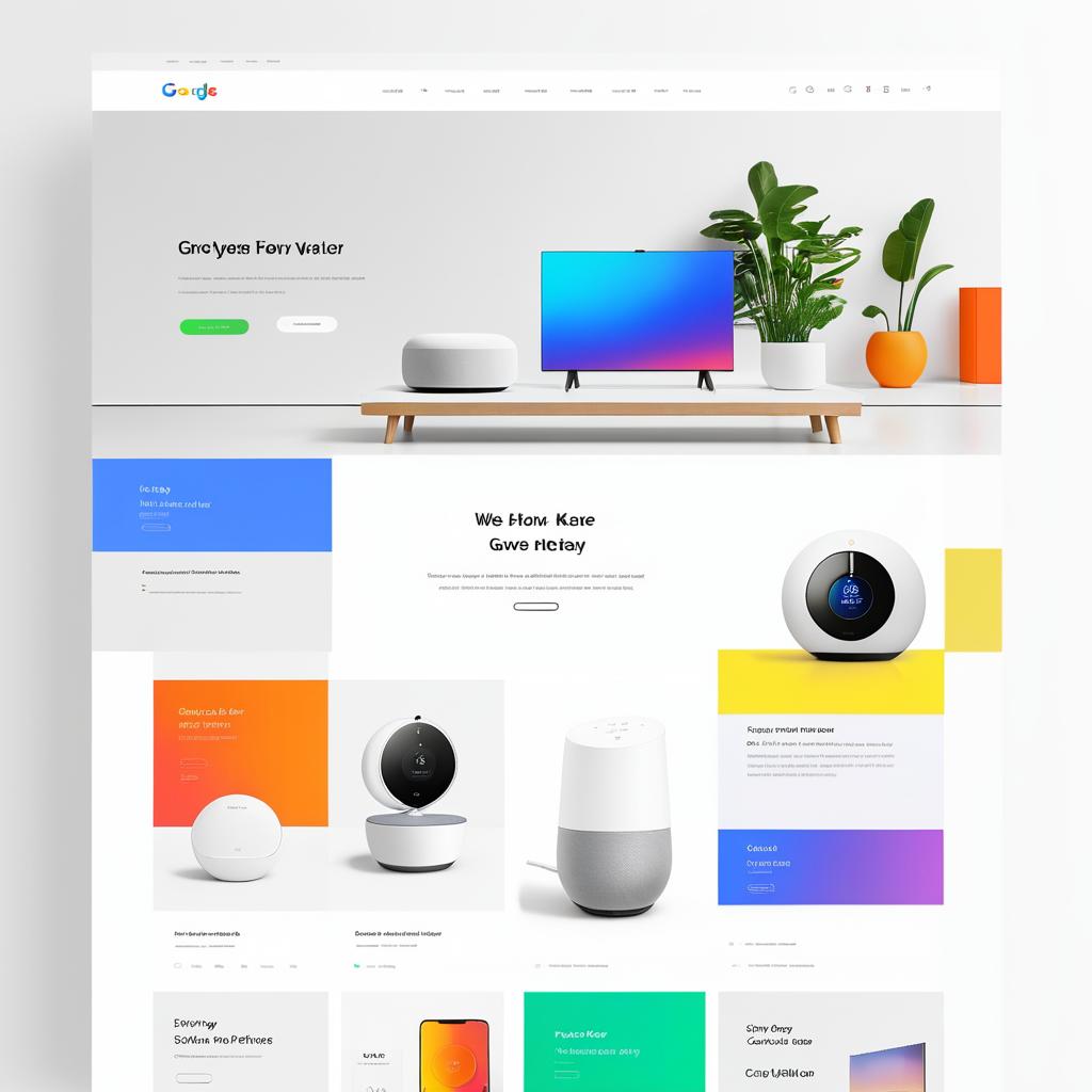 Minimalistic Website Design for Smart Home Device