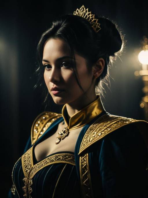 Woman in Princess Renner Cosplay Costume