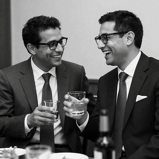 Elegant Black-and-White Social Gathering