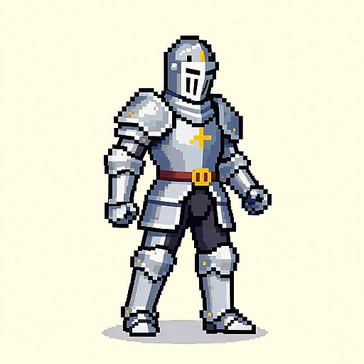 Pixel Art Brave Knight Animation