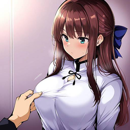 Illustration of Arima miyako, tsukihime in the style of Agetama