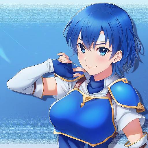 Illustration of Catria (fire emblem), fire emblem in the style of Isshi pyuma