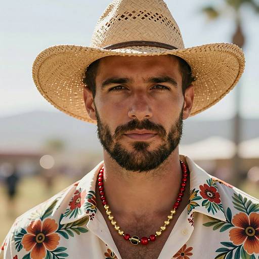 Photorealistic Coachella Attire Portrait