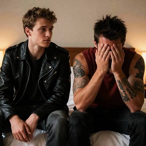 Emotional Moment Between Friends Captured