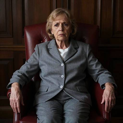 Intense Portrait of Elderly Woman