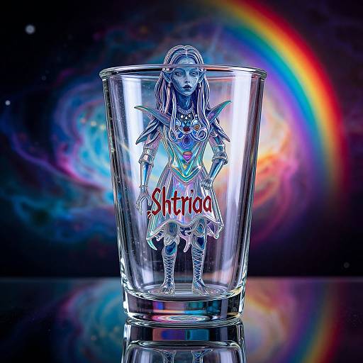 Transparent Shtriga Witch with Nebula