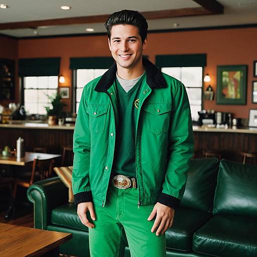 Stylish Green Outfit Inspiration for Men