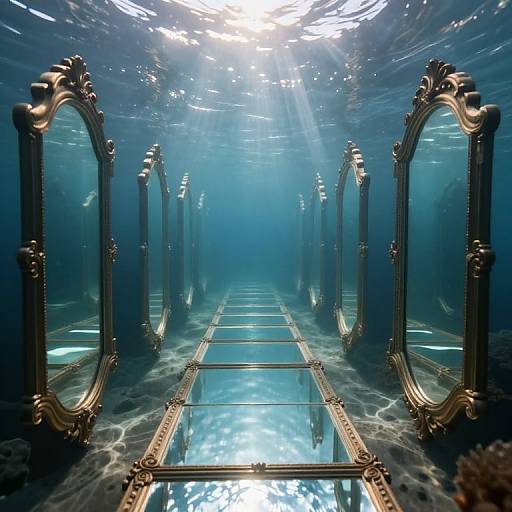 Ethereal Underwater Mirror Path