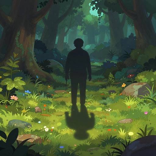 Magical Shadow Remover in Forest