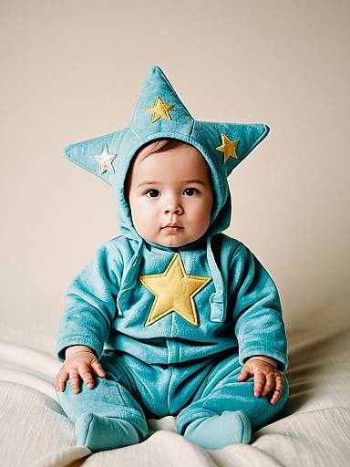 Infant in Blue Star Costume
