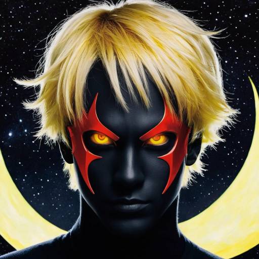 Abstract Cyclops with Colorful Sclera