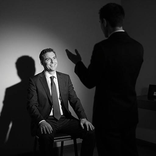 Dramatic Black-and-White Portrait Capture