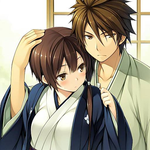 Illustration of Mouri motonari (sengoku basara), sengoku basara in the style of Poco (asahi age)