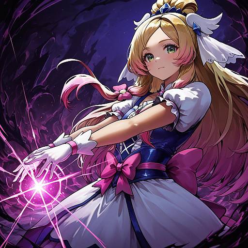 Illustration of Haruno haruka, precure in the style of Vyragami