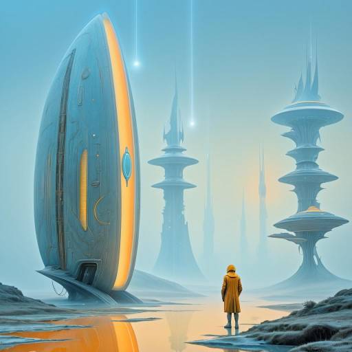 Surreal Alien Encounter on Book Cover