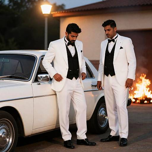 Vintage Elegance with a Touch of Fire