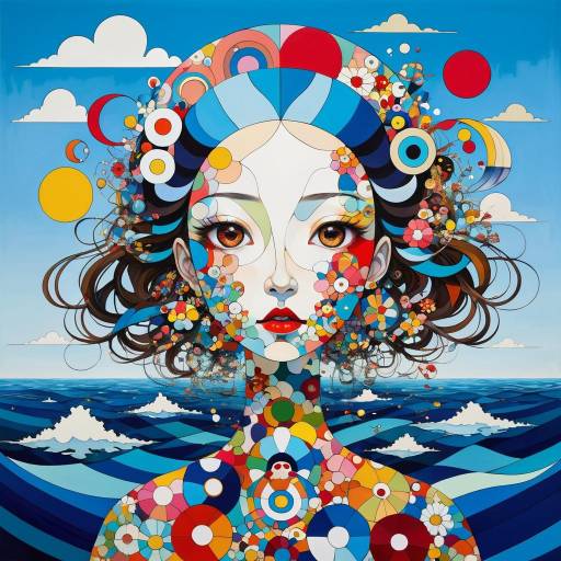 Fractured Femininity in Ocean Landscape