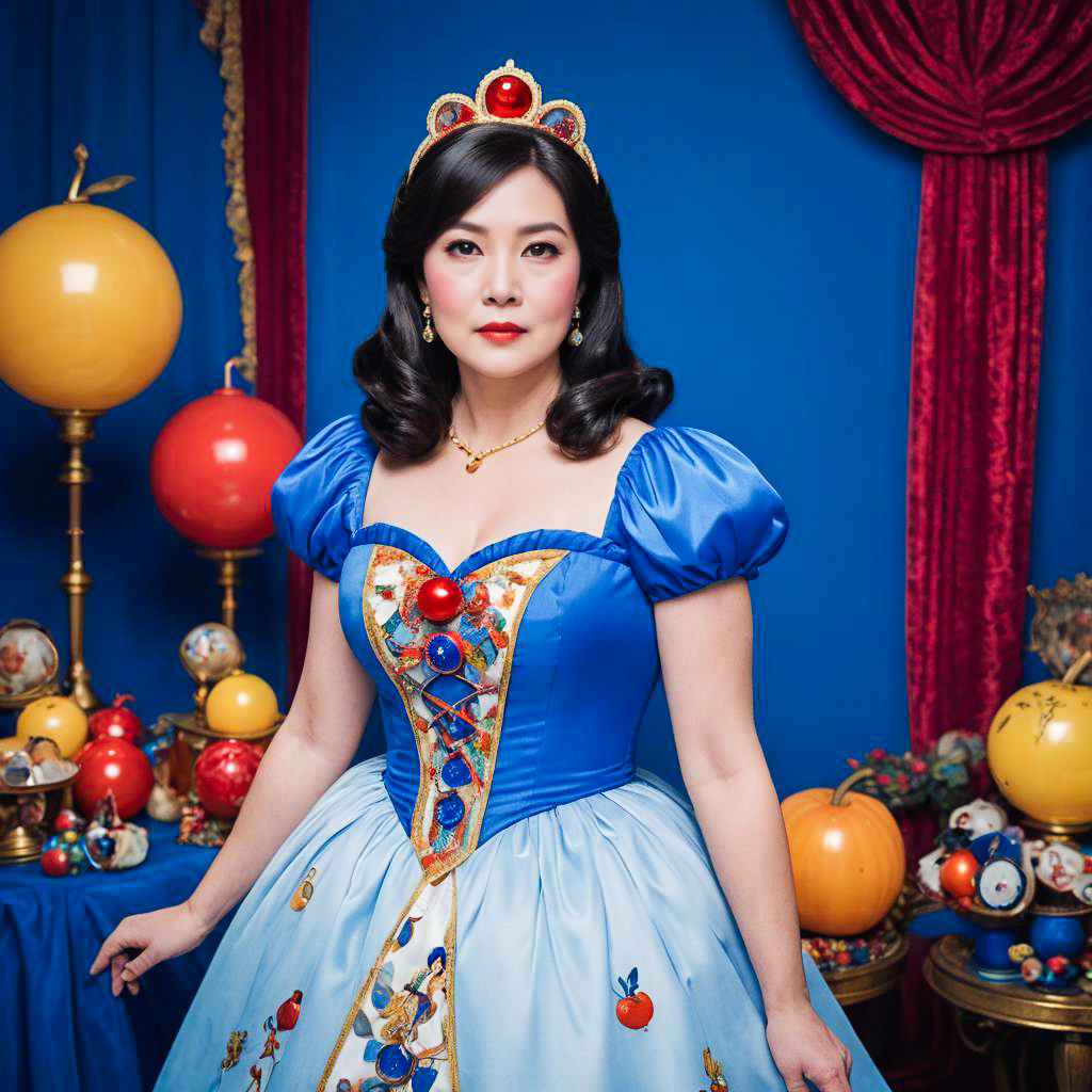 Disney Enthusiast in a Snow White Gown