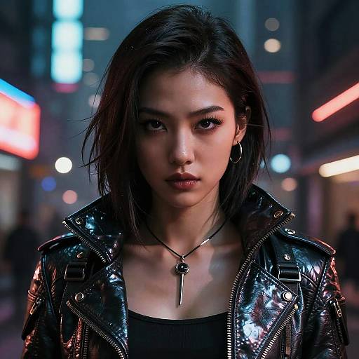 Cyberpunk Vore Female Illustration