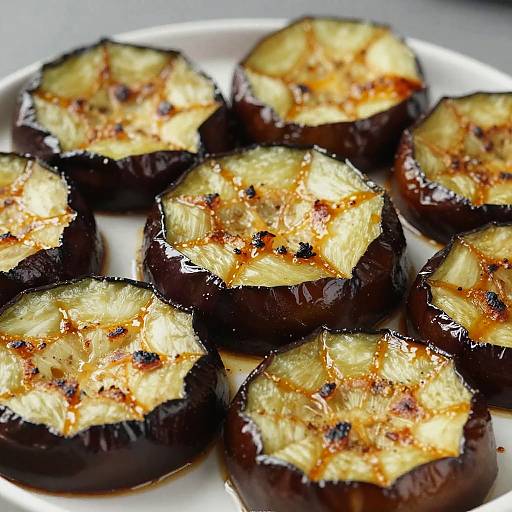 Caramelized Roasted Eggplant Close-Up