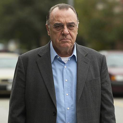 Stylized Man in Sopranos-Inspired Landscape