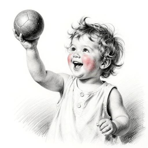 Elegant Portrait of Joyful Child