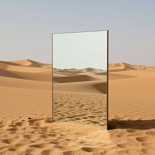 Golden Desert Mirror Portal
