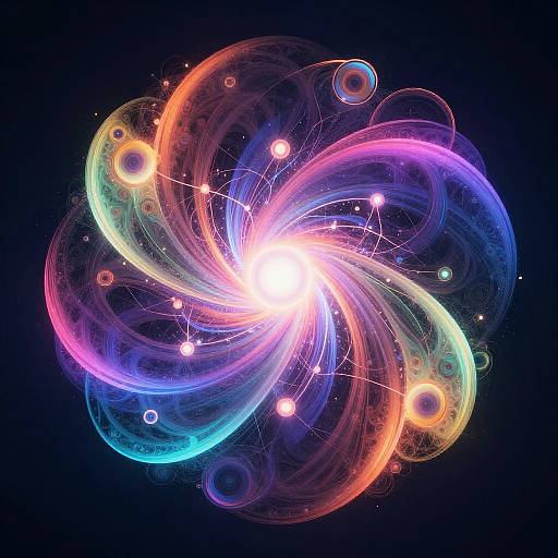 Abstract AI Fanart with Fractal Patterns