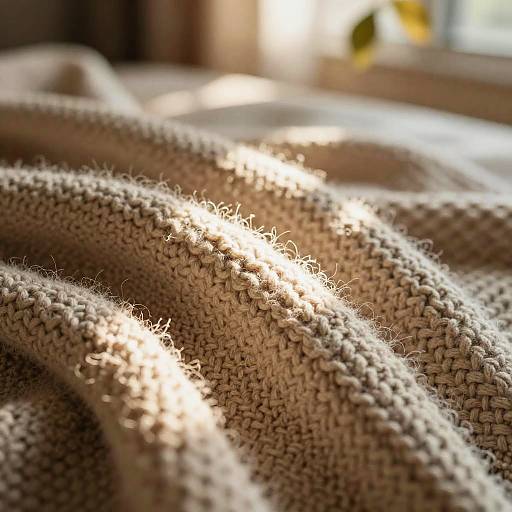 Cozy Textures with Warm Bokeh Light