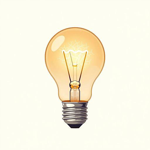 Radiant Lightbulb Symbolizing Innovation