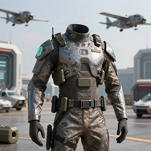 Futuristic Army Uniform with Tech