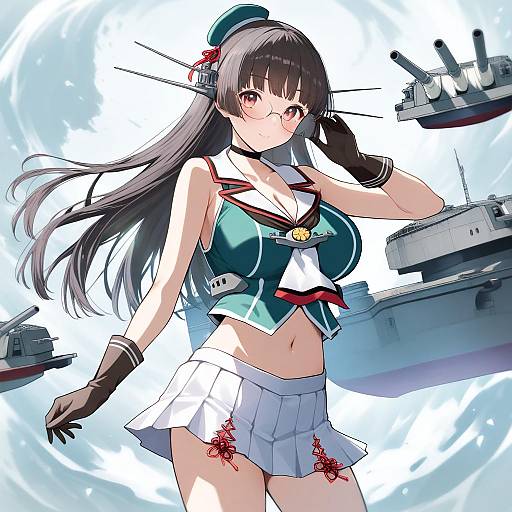Illustration of Choukai kai ni (kancolle), kantai collection in the style of Kitaku (nakamachi machi)