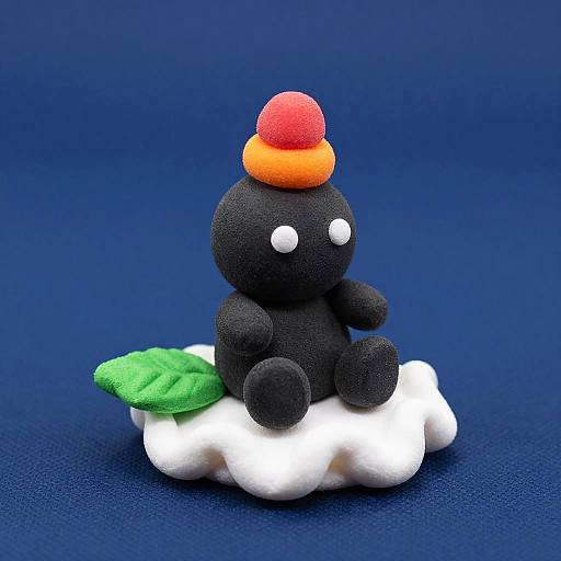 Whimsical Candy-Topped Cookie Sculpture