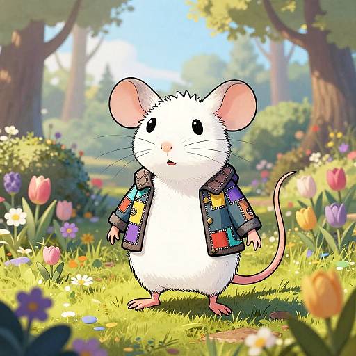 Tim Burton Style Whimsical Mouse