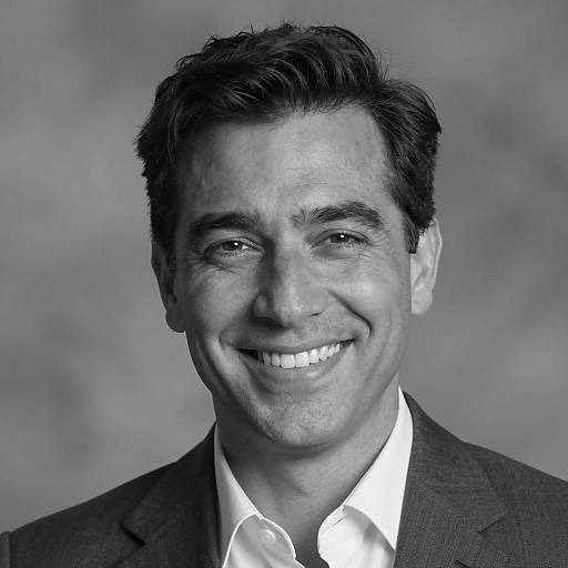 Smiling Man in Classic Black-and-White