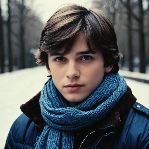 Realistic Male in Nostalgic Clothing