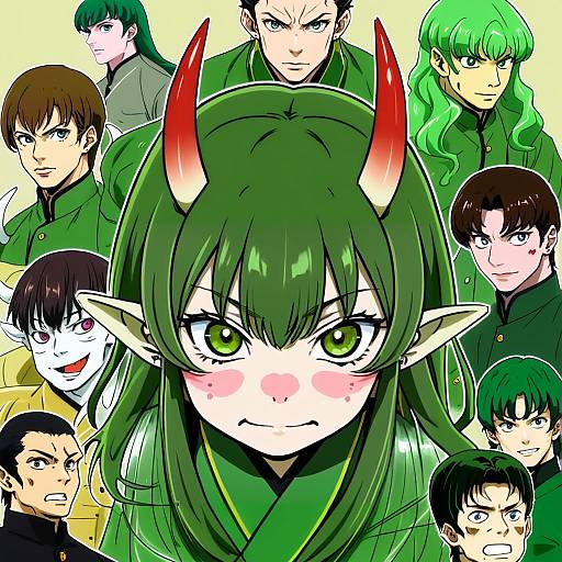 Illustration of Moroboshi ataru, urusei yatsura in the style of Amai nekuta